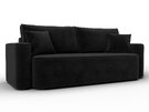 Диван прямой Лига-118 НПБ, Велюр, SEVEN 35 черный