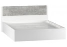 Кровать, Теплиса 160x200 белый / бетон светлый