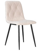 Стул обеденный DOBRIN CHILLY ROMBO, Бежевый Simple 44, основание черный
