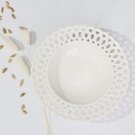 Тарелка глубока DELICATE, фарфор, белый, 20,3*3,8см, Белый