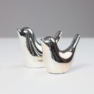 Статуэтки декоративные BIRDS, 2 шт, серебро, Серебряный