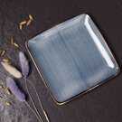 Тарелка квадратная VITAL 1, фарфор, синий, 26*26*2см, Синий