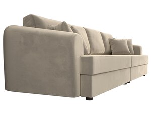 Диван прямой Милтон, Микровельвет, Бежевый