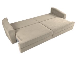 Диван прямой Милтон, Микровельвет, Бежевый
