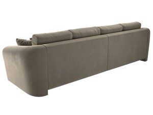 Диван прямой Милтон, Микровельвет, Бежевый