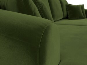 Диван прямой Милтон, Микровельвет, Зеленый