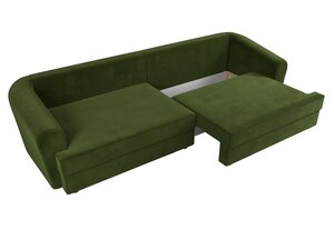 Диван прямой Милтон, Микровельвет, Зеленый