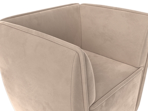 Кресло Бергамо, Велюр, SEVEN 729 бежевый