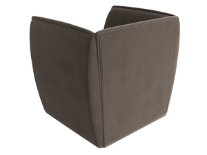 Кресло Бергамо, Велюр, SEVEN 727 коричневый
