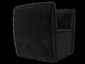 Кресло Бергамо, Велюр, SEVEN 35 черный