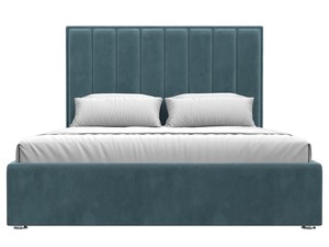 Кровать интерьерная Афродита 160, Велюр, SEVEN 113 бирюзовый