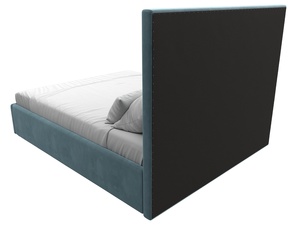 Кровать интерьерная Афродита 160, Велюр, SEVEN 113 бирюзовый