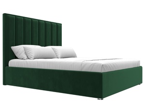 Кровать интерьерная Афродита 160, Велюр, SEVEN 626 зеленый
