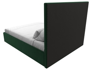 Кровать интерьерная Афродита 160, Велюр, SEVEN 626 зеленый