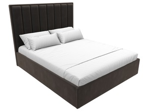 Кровать интерьерная Афродита 160, Велюр, SEVEN 727 коричневый