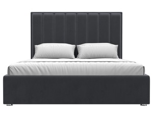 Кровать интерьерная Афродита 160, Велюр, SEVEN 17 серый