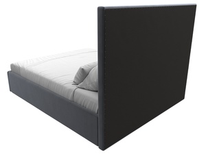 Кровать интерьерная Афродита 160, Велюр, SEVEN 17 серый