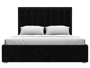 Кровать интерьерная Афродита 160, Велюр, SEVEN 35 черный