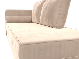 Кушетка Прайм левая, Велюр, SEVEN 729 бежевый