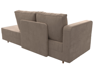 Кушетка Прайм левая, Велюр, SEVEN 729 бежевый