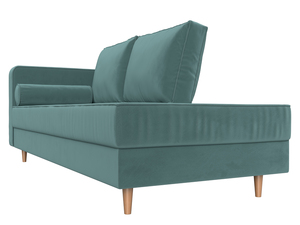 Кушетка Прайм левая, Велюр, SEVEN 113 бирюзовый