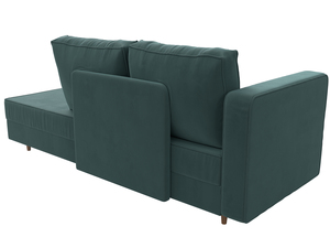 Кушетка Прайм левая, Велюр, SEVEN 113 бирюзовый