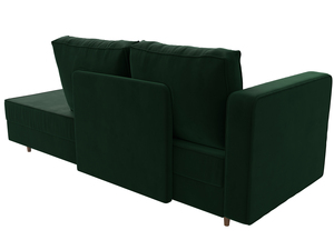 Кушетка Прайм левая, Велюр, SEVEN 626 зеленый