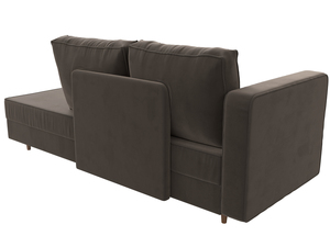 Кушетка Прайм левая, Велюр, SEVEN 727 коричневый