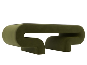 Стол Волна, Микровельвет, Зеленый