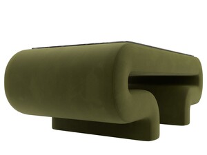 Стол Волна, Микровельвет, Зеленый