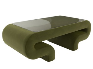 Стол Волна, Микровельвет, Зеленый