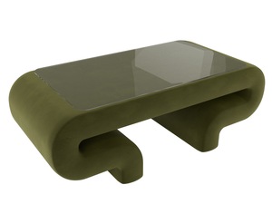 Стол Волна, Микровельвет, Зеленый