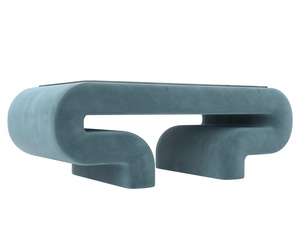 Стол Волна, Велюр, SEVEN 113 бирюзовый