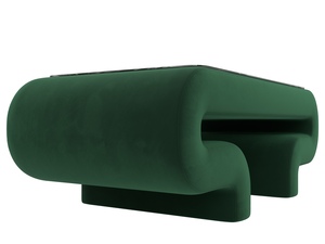 Стол Волна, Велюр, SEVEN 626 зеленый