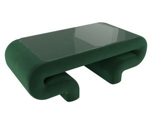 Стол Волна, Велюр, SEVEN 626 зеленый