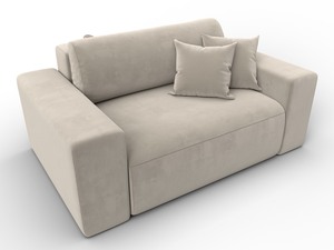 Кресло Лига-036 НПБ, Микровельвет, Бежевый