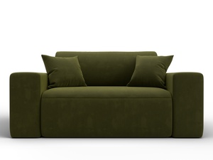 Кресло Лига-036 НПБ, Микровельвет, Зеленый