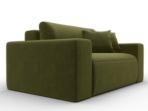 Кресло Лига-036 НПБ, Микровельвет, Зеленый