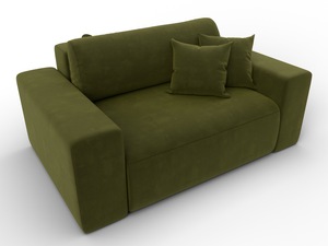 Кресло Лига-036 НПБ, Микровельвет, Зеленый