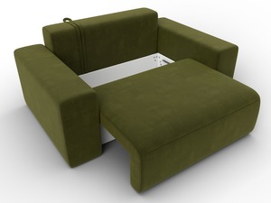 Кресло Лига-036 НПБ, Микровельвет, Зеленый