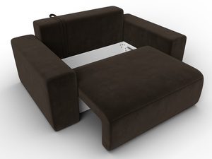 Кресло Лига-036 НПБ, Микровельвет, Коричневый