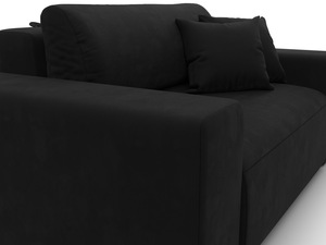 Кресло Лига-036 НПБ, Микровельвет, Черный