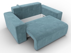 Кресло Лига-036 НПБ, Велюр, SEVEN 113 бирюзовый