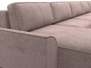 Диван П-образный Лига-048 НПБ МегаЛонг, Велюр, TOWER 05 бежевый