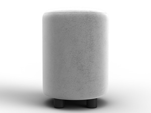 Пуф 001, Велюр, TOWER 01 молочный