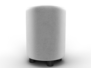 Пуф 001, Велюр, TOWER 01 молочный