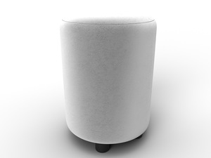 Пуф 001, Велюр, TOWER 01 молочный