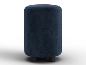 Пуф 001, Велюр, TOWER 13 синий