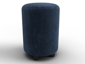 Пуф 001, Велюр, TOWER 13 синий