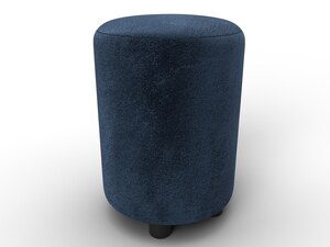 Пуф 001, Велюр, TOWER 13 синий